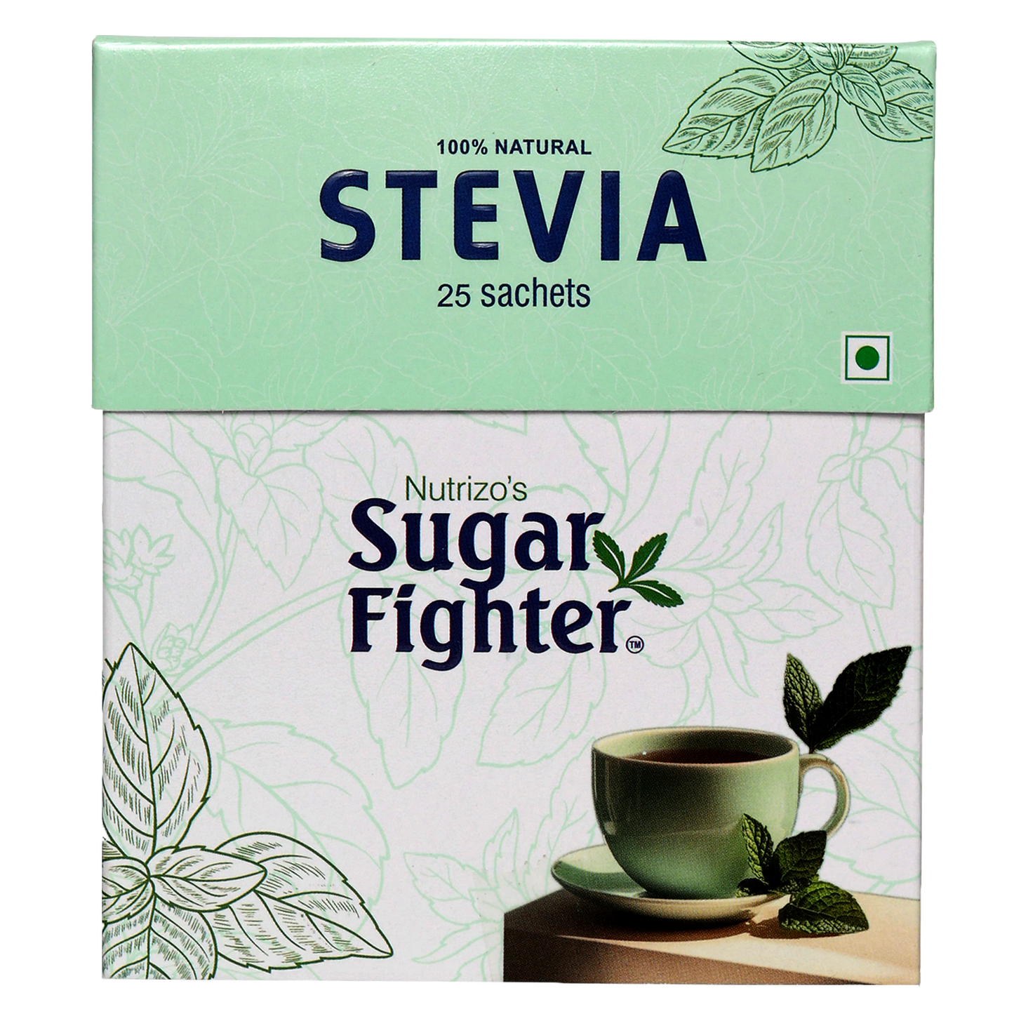 stevia powder 25 sachets box - strong nation supps