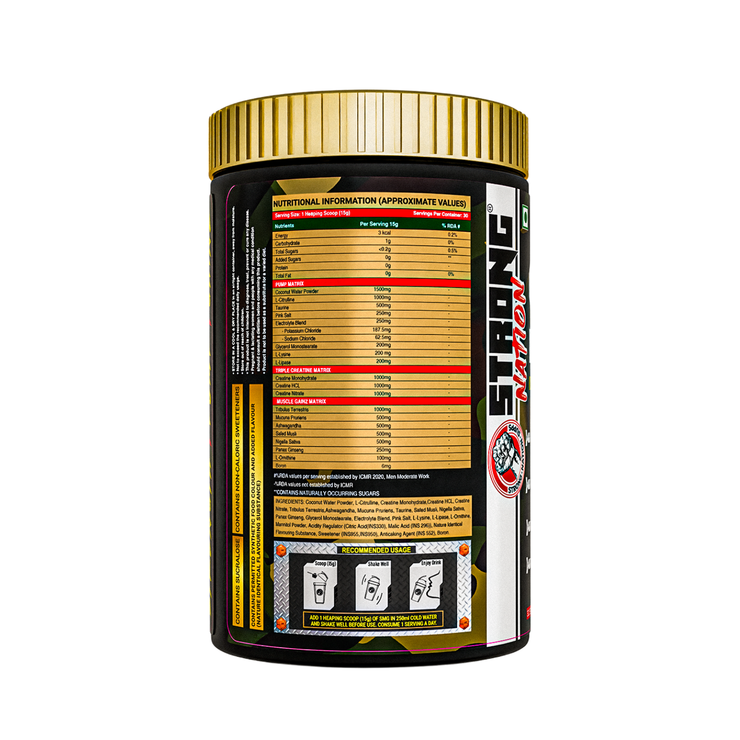 SMG - STRENGTH MUSCLE GAINZ - Strong Nation Supps