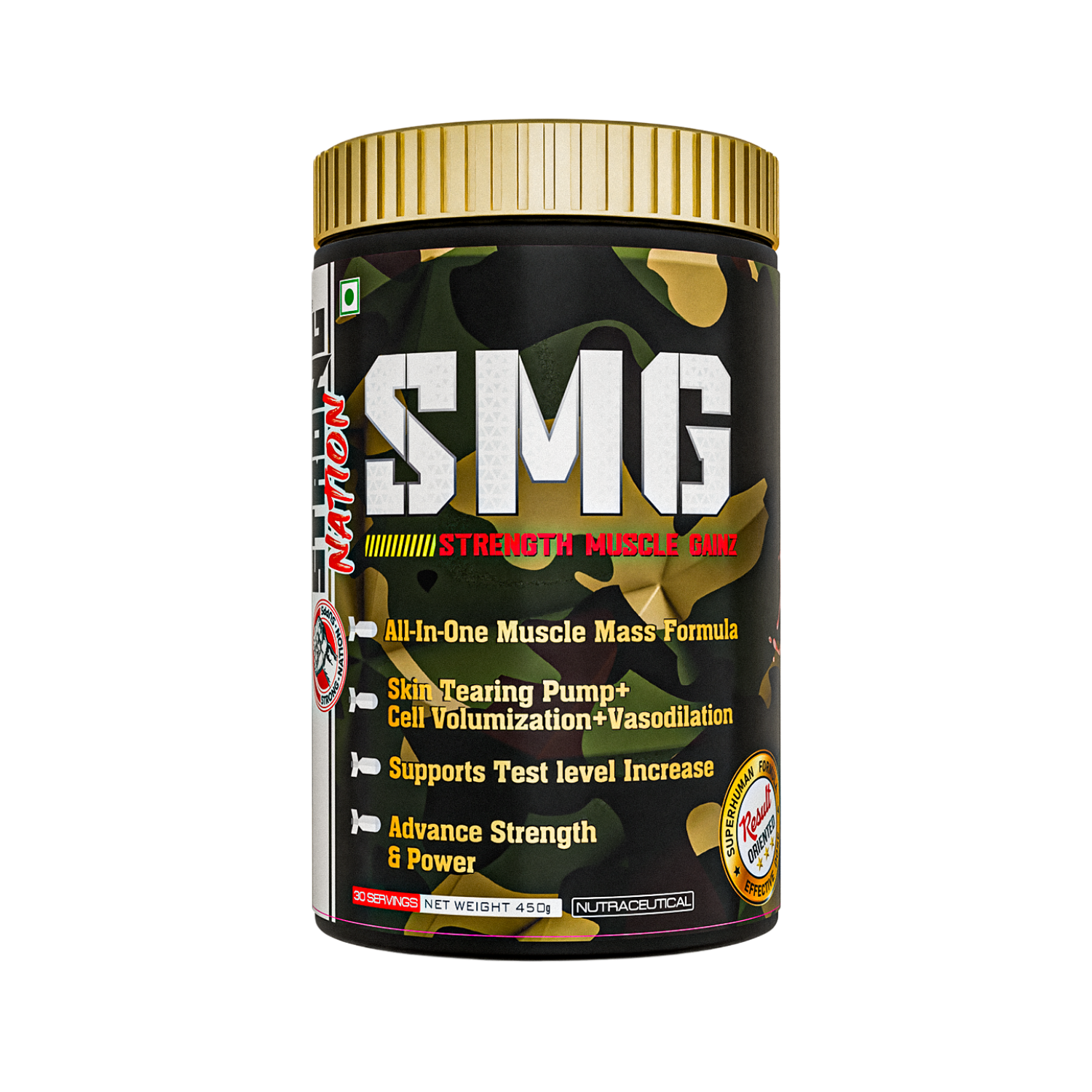 SMG - STRENGTH MUSCLE GAINZ - Strong Nation Supps
