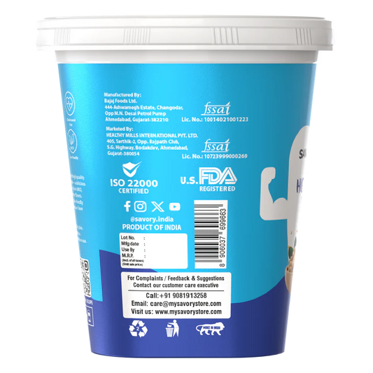 Savory Original Crunchy High Protein Peanut Butter - Strong Nation Supps