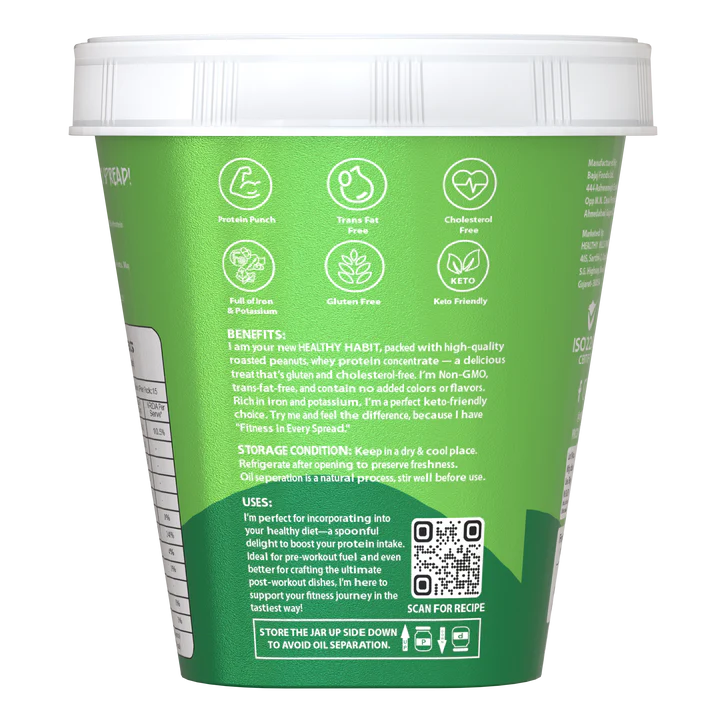 Savory Natural Smooth High Protein Peanut Butter - Strong Nation Supps