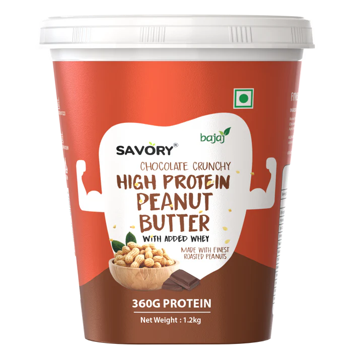 Savory Chocolate Crunchy High Protein Peanut Butter - Strong Nation Supps