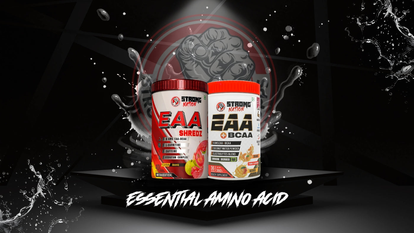 Strong Nation EAA Shredz – Essential Amino Acids Supplement for Muscle Recovery, Hydration, and Fat Loss