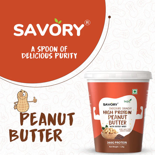 Savory Chocolate Crunchy High Protein Peanut Butter - Strong Nation Supps