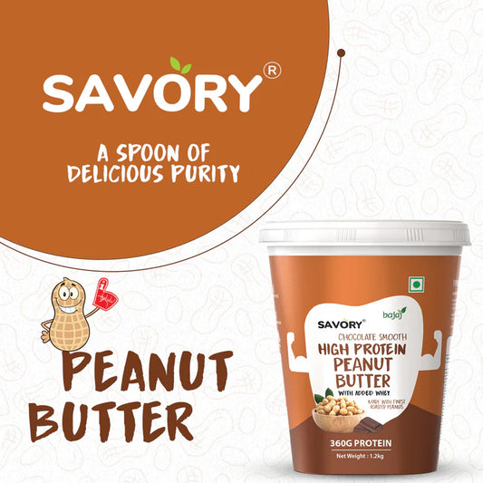 Savory Chocolate Smooth High Protein Peanut Butter - Strong Nation Supps
