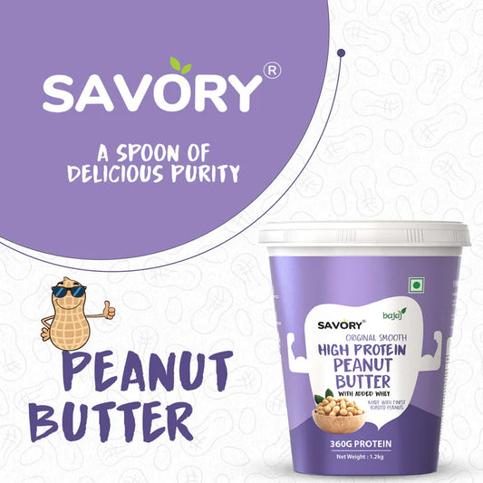 Savory Original Smooth High Protein Peanut Butter - Strong Nation Supps