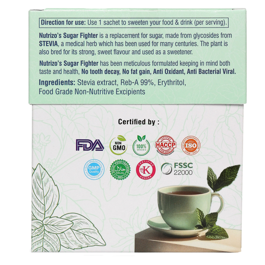 Stevia Powder 25 Sachets Box - Strong Nation Supps