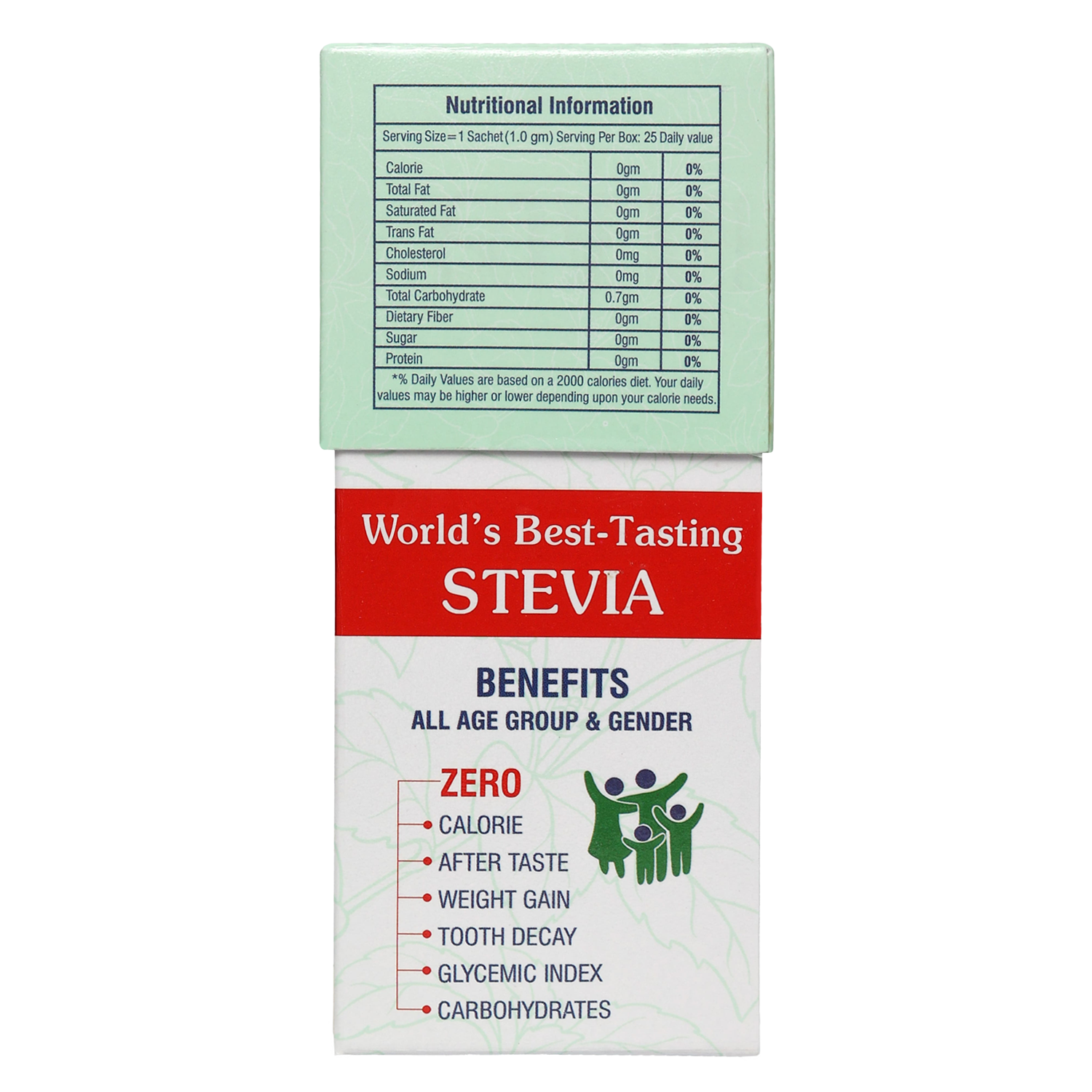 Stevia Powder 25 Sachets Box - Strong Nation Supps
