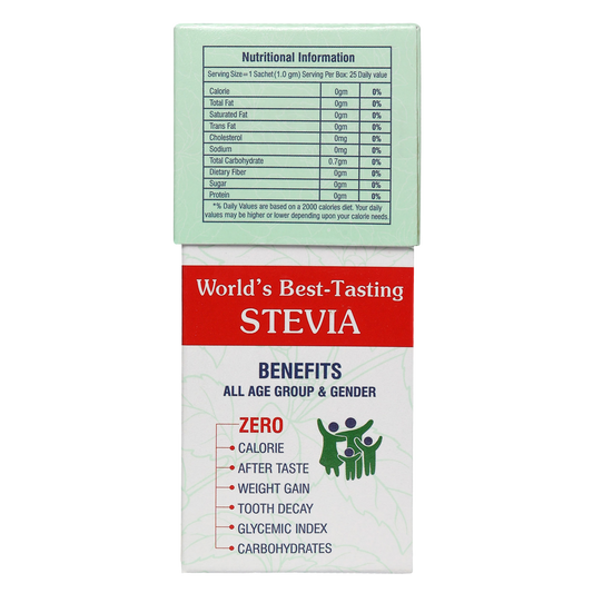 Stevia Powder 25 Sachets Box - Strong Nation Supps