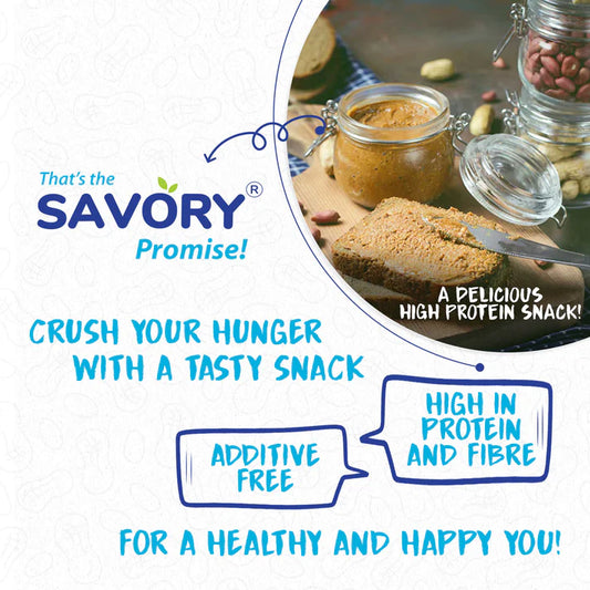 Savory Original Crunchy High Protein Peanut Butter - Strong Nation Supps