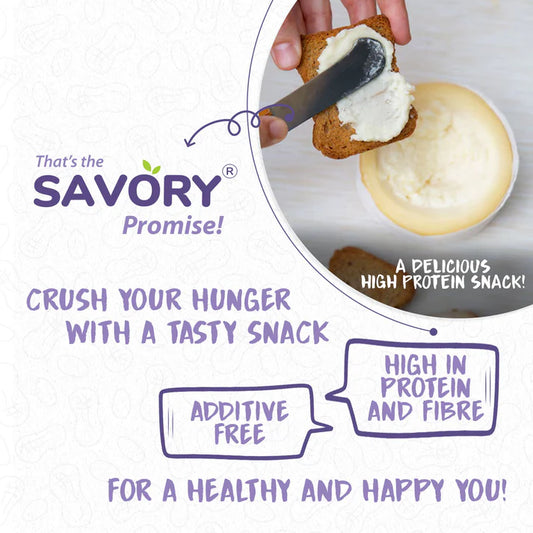 Savory Original Smooth High Protein Peanut Butter - Strong Nation Supps