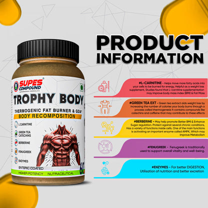 TROPHY BODY FAT BURNER  & BODY RECOMPOSITION - Strong Nation Supps
