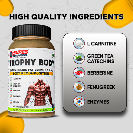 TROPHY BODY FAT BURNER  & BODY RECOMPOSITION - Strong Nation Supps