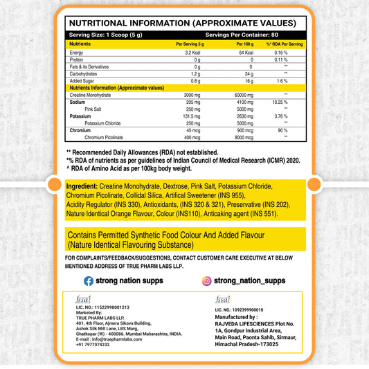 Phosphate Creatine - Strong Nation Supps