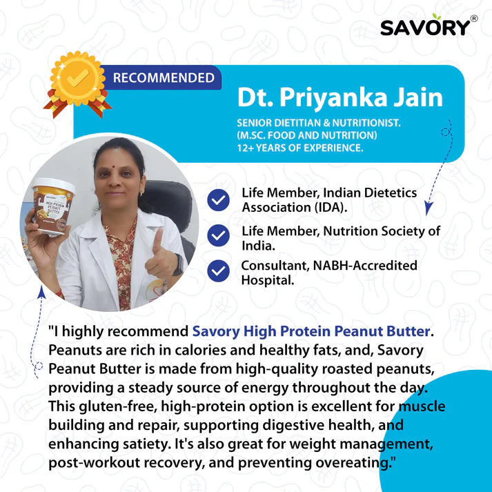 Savory Original Crunchy High Protein Peanut Butter - Strong Nation Supps