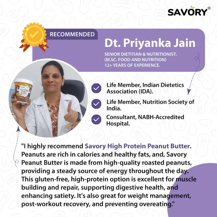 Savory Original Smooth High Protein Peanut Butter - Strong Nation Supps