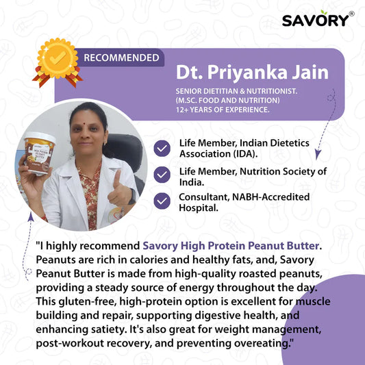 Savory Original Smooth High Protein Peanut Butter - Strong Nation Supps