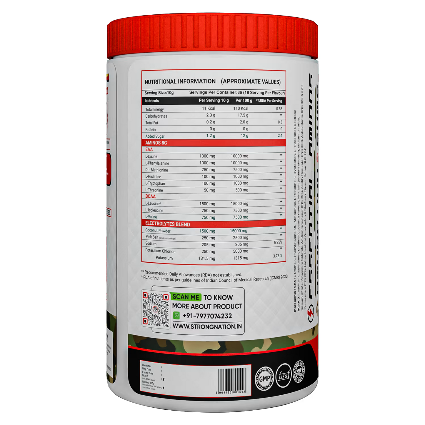 eaa + bcaa - strong nation supps