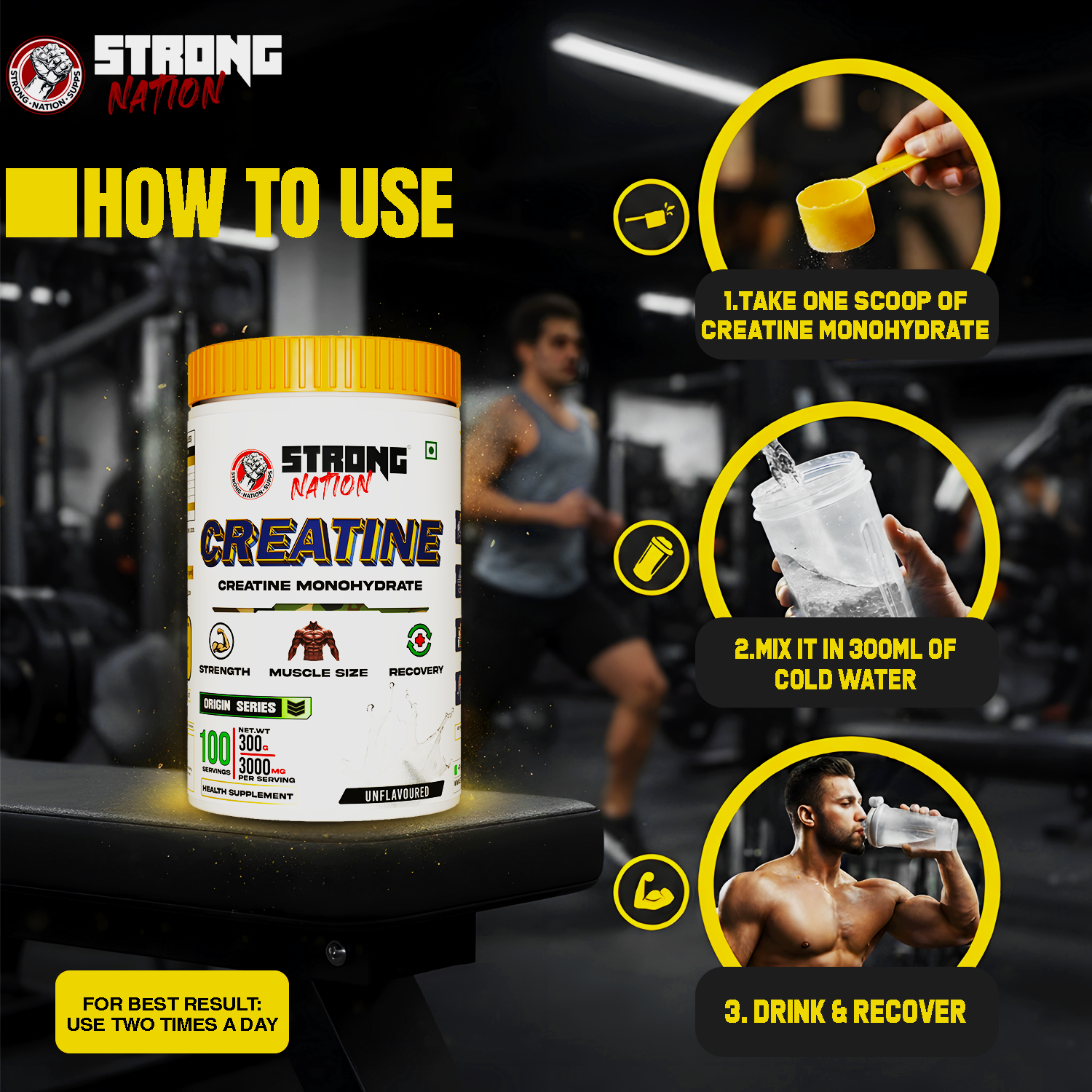 CREATINE MONOHYDRATE - Strong Nation Supps