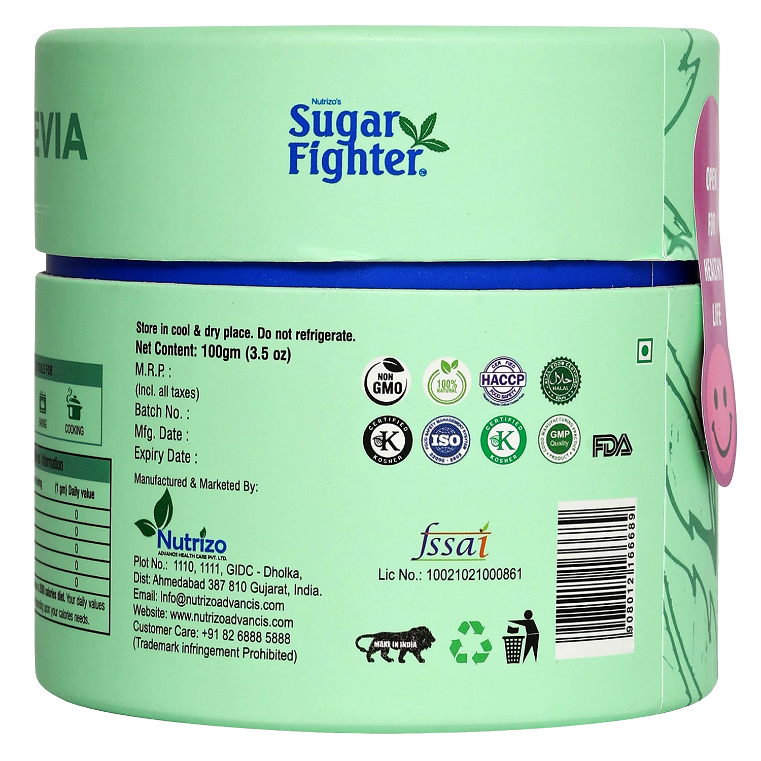 Stevia Powder Jar 100 g - Strong Nation Supps