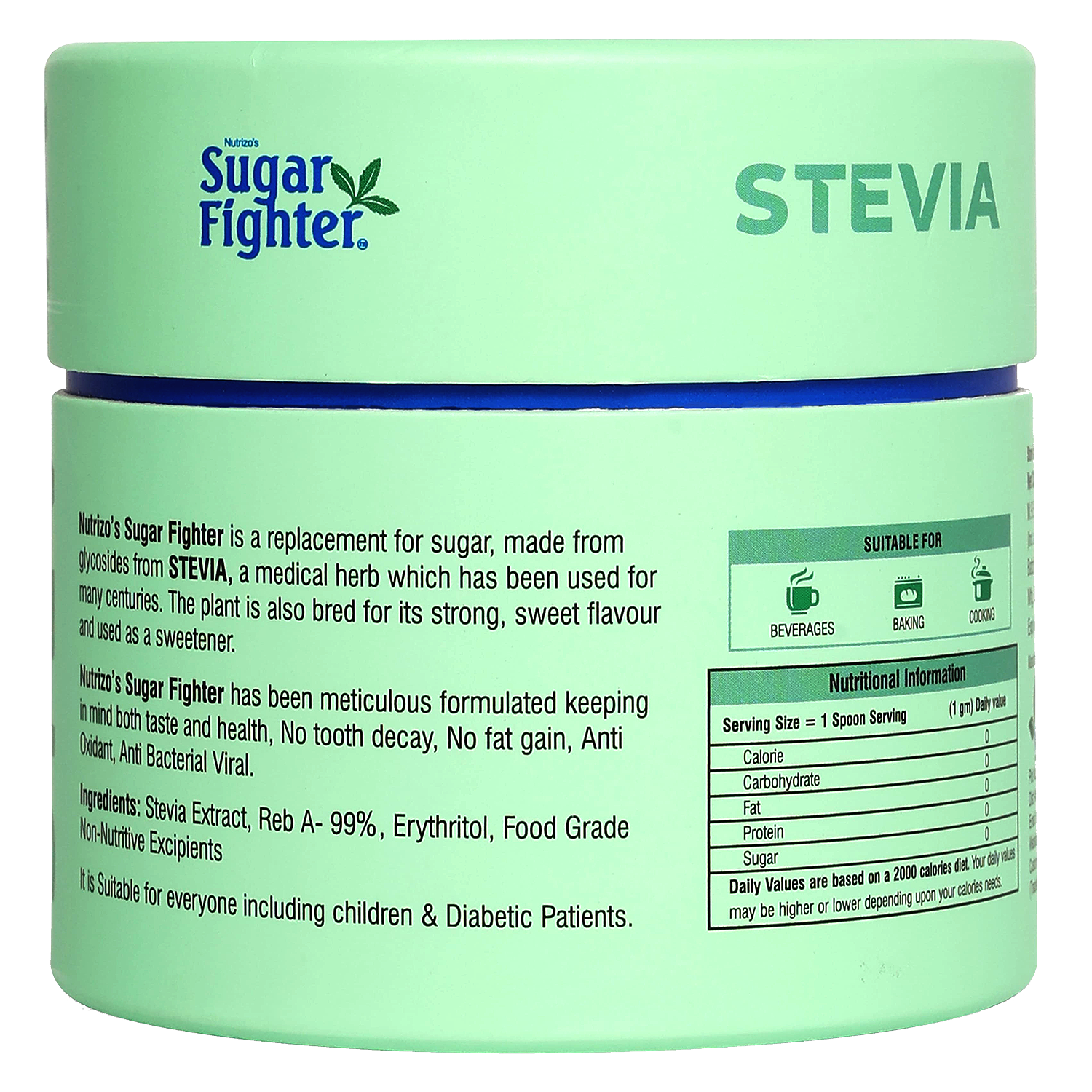 Stevia Powder Jar 100 g - Strong Nation Supps