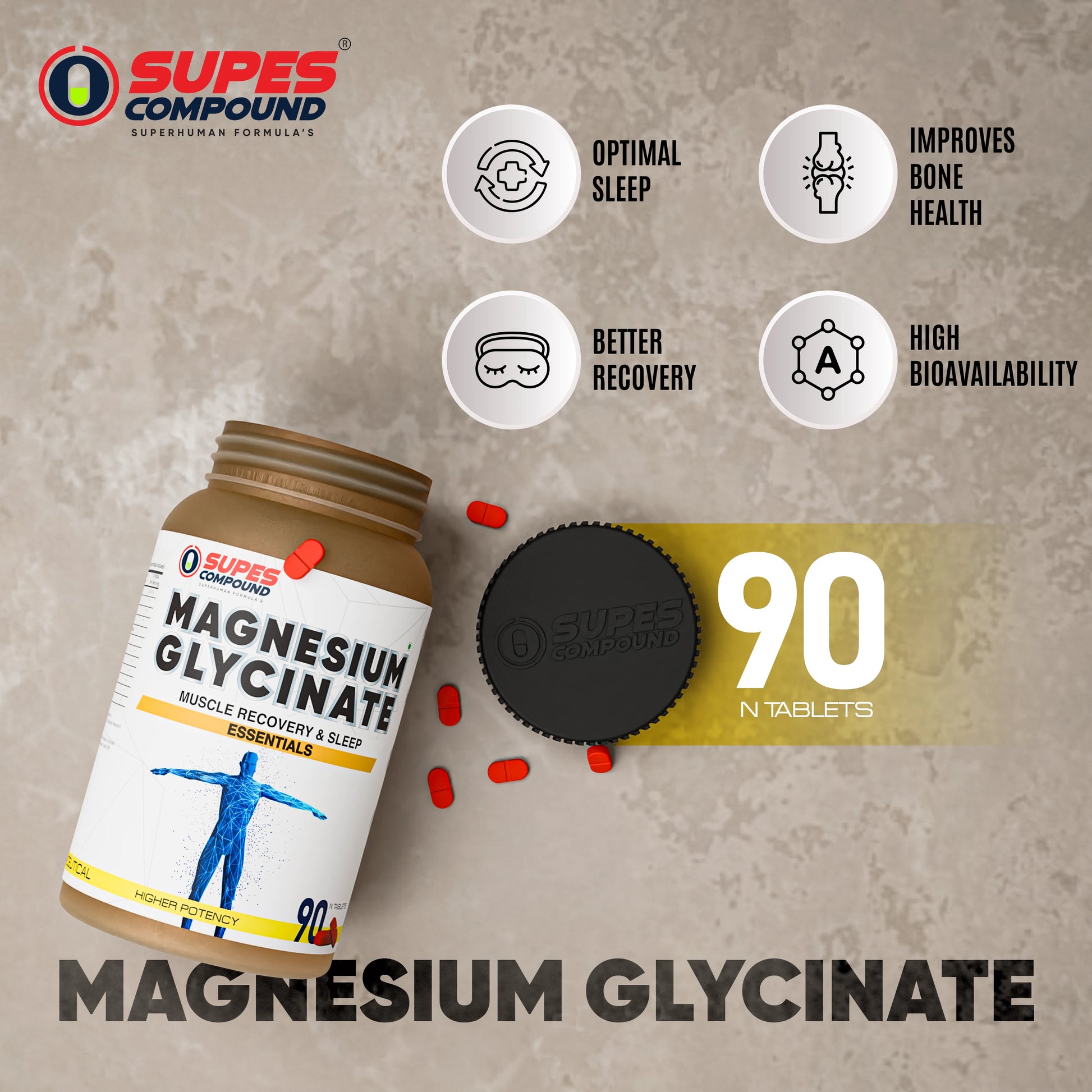 MAGNESIUM GLYCINATE - Strong Nation Supps