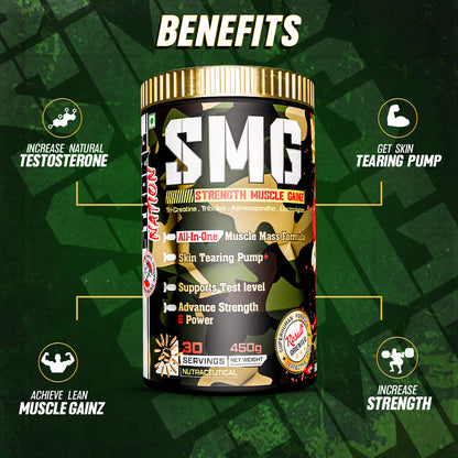 SMG - STRENGTH MUSCLE GAINZ - Strong Nation Supps