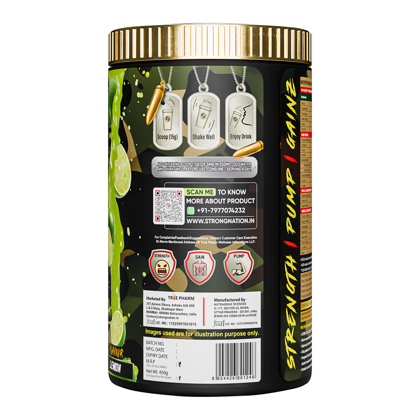 strength muscle gainz - strong nation supps