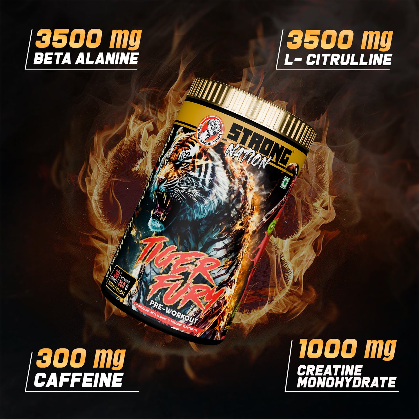 tiger fury pre - strong nation supps