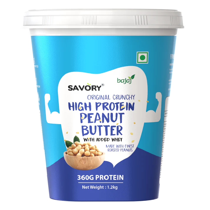 Savory Original Crunchy High Protein Peanut Butter - Strong Nation Supps