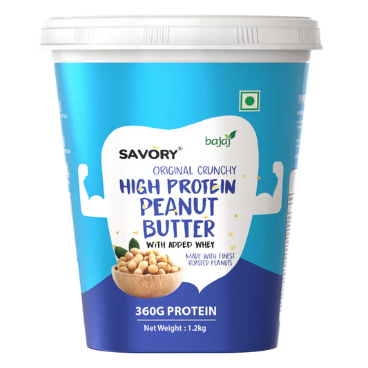 Savory Original Crunchy High Protein Peanut Butter - Strong Nation Supps
