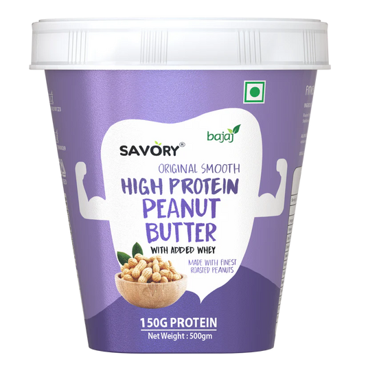 Savory Original Smooth High Protein Peanut Butter - Strong Nation Supps