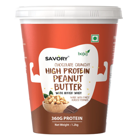 Savory Chocolate Crunchy High Protein Peanut Butter - Strong Nation Supps