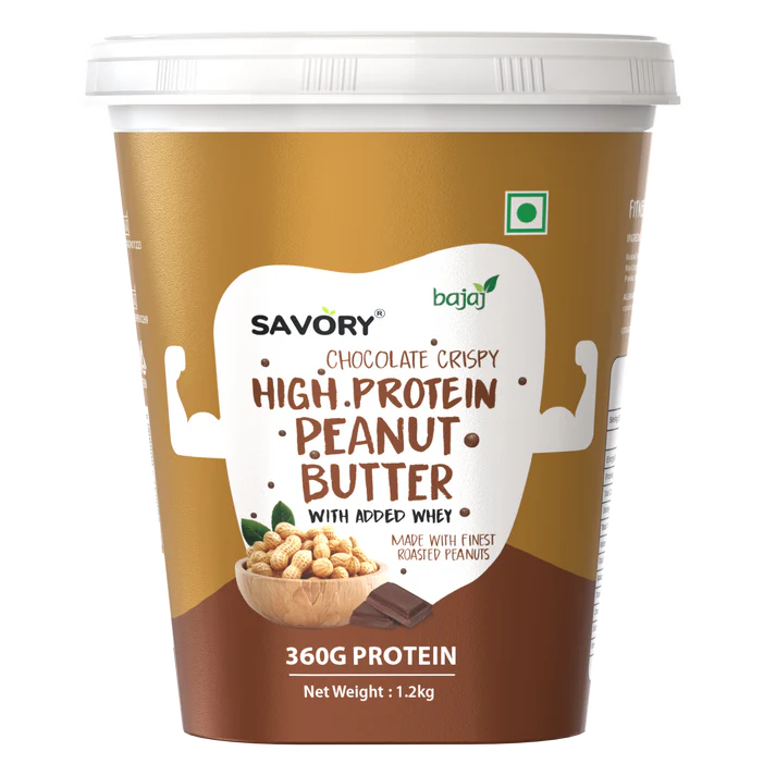 Savory Chocolate Crispy High Protein Peanut Butter - Strong Nation Supps