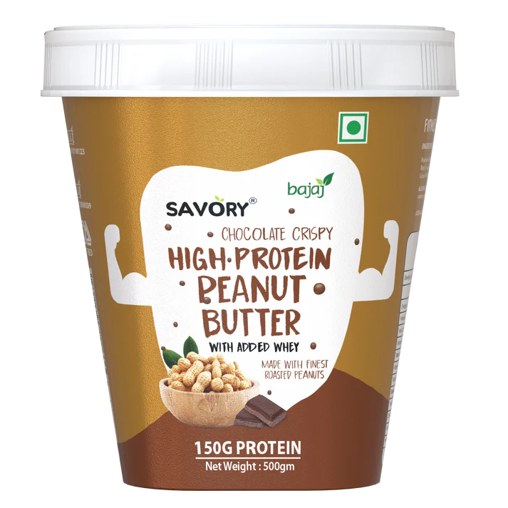 Savory Chocolate Crispy High Protein Peanut Butter - Strong Nation Supps