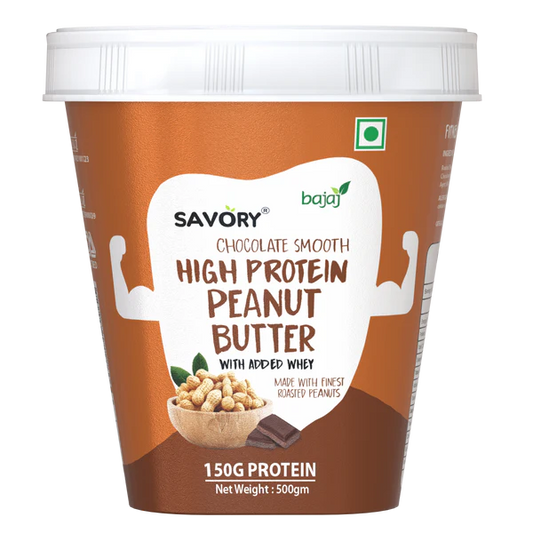 Savory Chocolate Smooth High Protein Peanut Butter - Strong Nation Supps