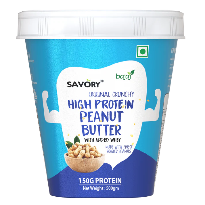 Savory Original Crunchy High Protein Peanut Butter - Strong Nation Supps