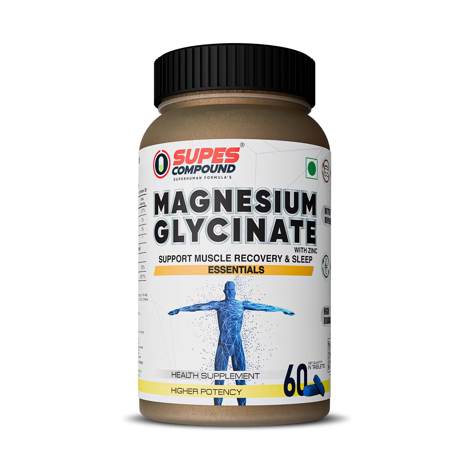 MAGNESIUM GLYCINATE FRONT PNG